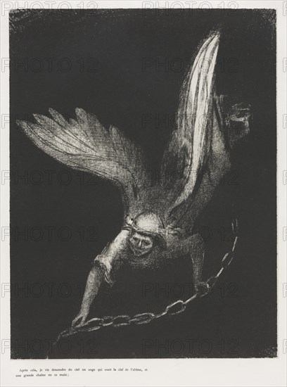 The Apocalypse of Saint John: And I Saw in the Right Hand of Him that Sat..., 1899. Creator: Odilon Redon (French, 1840-1916); Blanchard; Ambroise Vollard (French, 1867-1939).