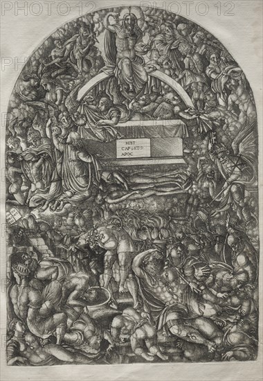 The Apocalypse: A Star Falls and Makes Hell to Open, 1546-1556. Creator: Jean Duvet (French, 1485-1561).