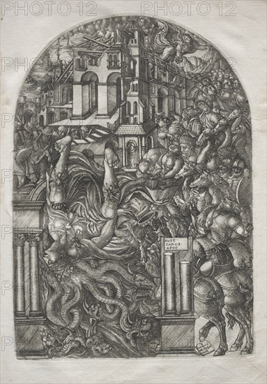 The Apocalypse: The Fall of Babylon, 1546-1556. Creator: Jean Duvet (French, 1485-1561).