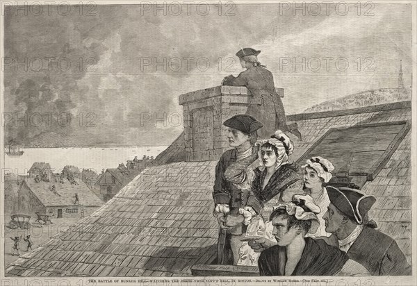 The Battle of Bunker Hill - Watching the Fight from Copp's Hill, in Boston, 1875. Creator: Winslow Homer (American, 1836-1910).