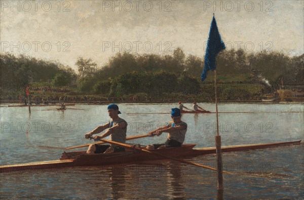 The Biglin Brothers Turning the Stake, 1873. Creator: Thomas Eakins (American, 1844-1916).