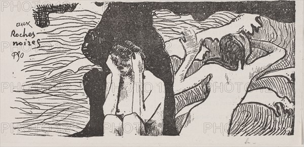 The Black Rocks. Creator: Paul Gauguin (French, 1848-1903).