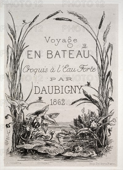 The Boat Trip, 1861. Creator: Charles François Daubigny (French, 1817-1878).