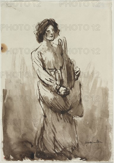 The Bread Carrier, fourth quarter 19th century or first quarter 20th century. Creator: Théophile Alexandre Steinlen (Swiss, 1859-1923).