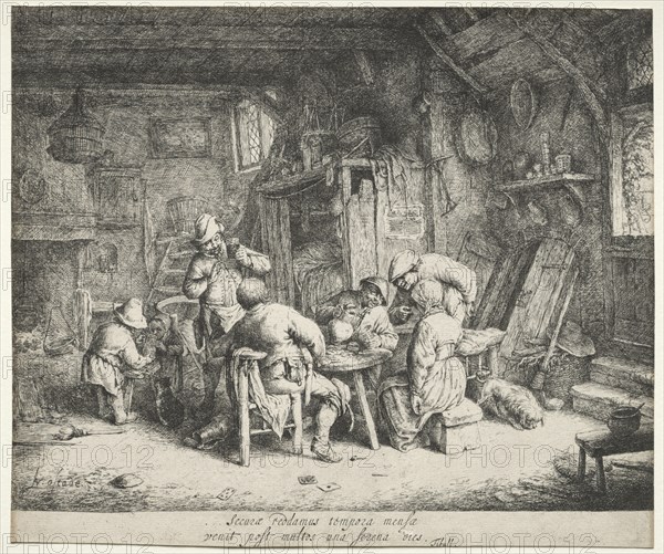 The Breakfast, c. 1664. Creator: Adriaen van Ostade (Dutch, 1610-1684).