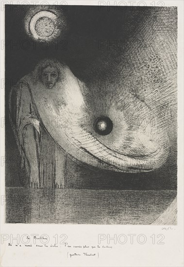 The Buddha, 1895. Creator: Odilon Redon (French, 1840-1916); Auguste Clot (French, 1858-1936); Andre Marty.