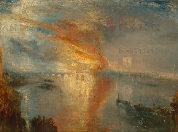 The Burning of the Houses of Lords and Commons, 16 October 1834, 1835. Creator: Joseph Mallord William Turner (British, 1775-1851).