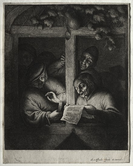 The Carol Singers. Creator: Adriaen van Ostade (Dutch, 1610-1684).