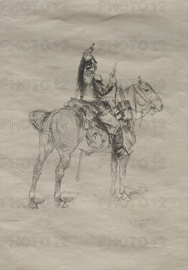 The Cavalryman, 1875. Creator: Édouard Detaille (French, 1848-1912).