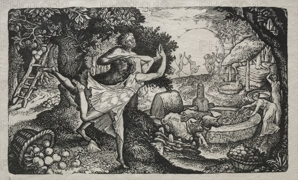 The Cyder Feast: A Vision of Joy and Thanksgiving, 1829. Creator: Edward Calvert (British, 1799-1883).