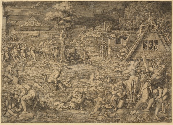 The Deluge. Creator: Dirk Vellert (Netherlandish, 1480/85-1547).