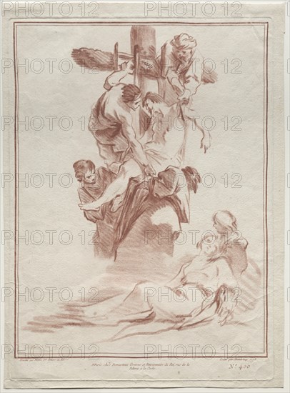 The Descent from the Cross, 1773. Creator: Gilles Demarteau (French, 1722-1776).