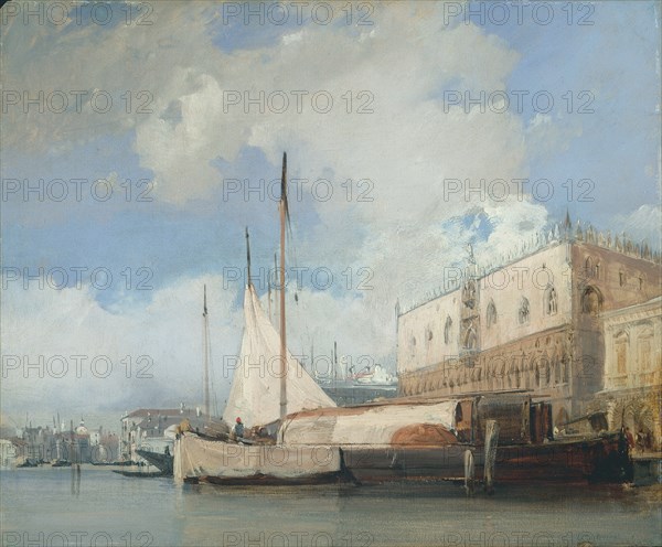 The Doge's Palace, Venice, 1826. Creator: Richard Parkes Bonington (British, 1802-1828).