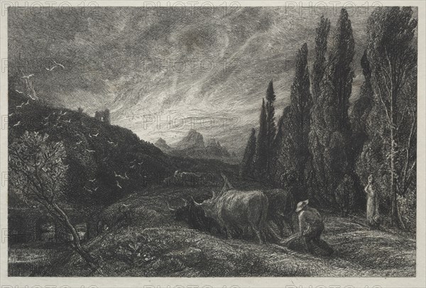 The Early Plowman. Creator: Samuel Palmer (British, 1805-1881).