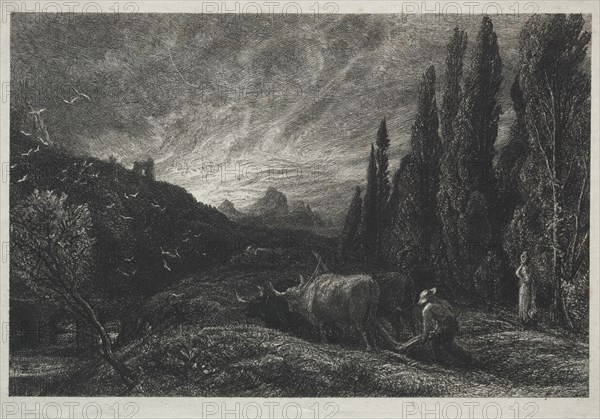 The Early Plowman. Creator: Samuel Palmer (British, 1805-1881).