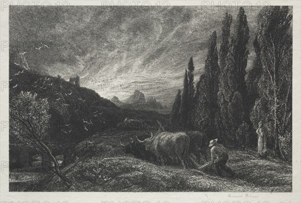 The Early Plowman. Creator: Samuel Palmer (British, 1805-1881).