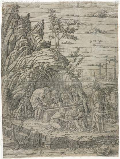 The Entombment with the Four Birds. Creator: Andrea Mantegna (Italian, 1431-1506), school of.