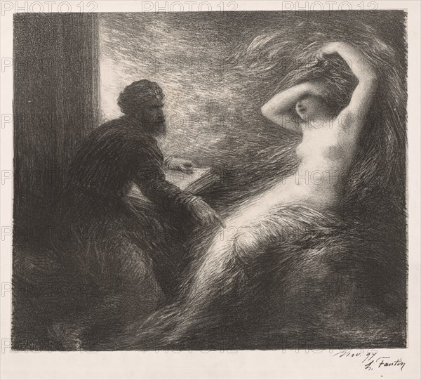 The Evocation of Kundry, 1898. Creator: Henri Fantin-Latour (French, 1836-1904).