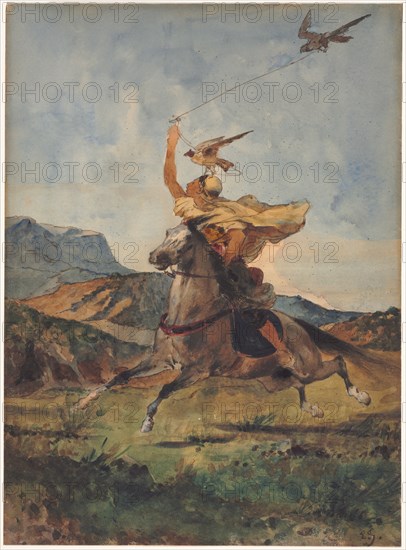 The Falconer. Creator: Eugène Fromentin (French, 1820-1876).