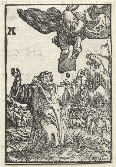 The Fall and Redemption of Man: The Message of the Angel to Joachim, c. 1515. Creator: Albrecht Altdorfer (German, c. 1480-1538).