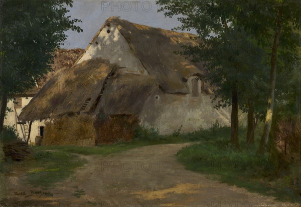 The Farm at the Entrance of the Wood, 1860-1880. Creator: Rosa Bonheur (French, 1822-1899).