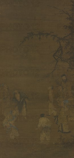 The Football Players, c. late 1100s-1st quarter 1200s. Creator: Ma Yuan (Chinese, c. 1150-after 1255), attributed to.