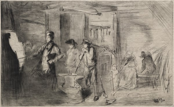 The Forge, 1866. Creator: James McNeill Whistler (American, 1834-1903).