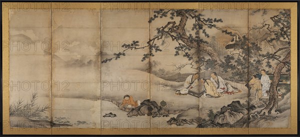 The Four Accomplishments, late 1500s. Creator: Kano Shoei (Japanese, 1519-1592).