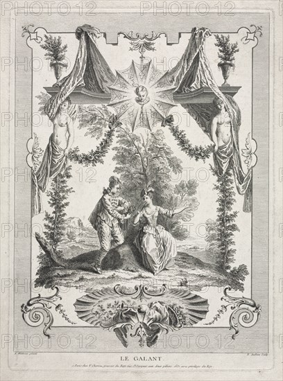The Gallant. Creator: Benoit II Audran (French, 1700-1772).