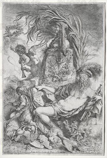 The Genius of Castiglione, 1648. Creator: Giovanni Benedetto Castiglione (Italian, 1609-1664).