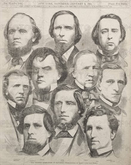 The Georgia Delegation in Congress, 1861. Creator: Winslow Homer (American, 1836-1910).