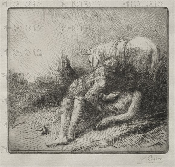 The Good Samaritan. Creator: Alphonse Legros (French, 1837-1911).