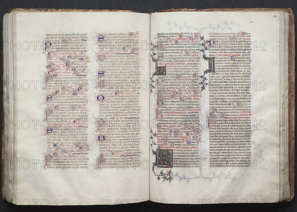The Gotha Missal: Fol. 113r, Text, c. 1375. Creator: Master of the Boqueteaux (French); Workshop, and.