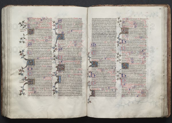 The Gotha Missal: Fol. 122r, Text, c. 1375. Creator: Master of the Boqueteaux (French); Workshop, and.