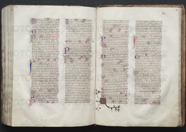 The Gotha Missal: Fol. 142v, Text, c. 1375. Creator: Master of the Boqueteaux (French); Workshop, and.