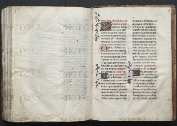 The Gotha Missal: Fol. 159r, Text, c. 1375. Creator: Master of the Boqueteaux (French); Workshop, and.