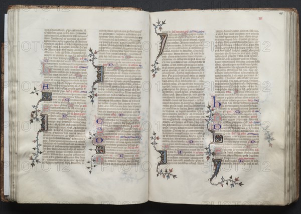 The Gotha Missal: Fol. 41r, Text, c. 1375. Creator: Master of the Boqueteaux (French); Workshop, and.