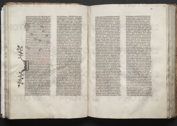 The Gotha Missal: Fol. 51v, Text, c. 1375. Creator: Master of the Boqueteaux (French); Workshop, and.