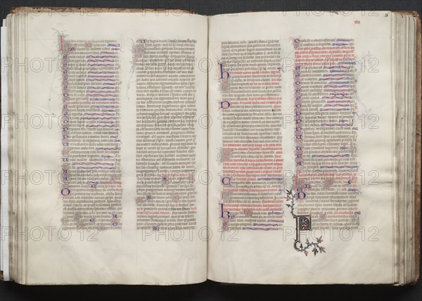 The Gotha Missal: Fol. 56r, Text, c. 1375. Creator: Master of the Boqueteaux (French); Workshop, and.