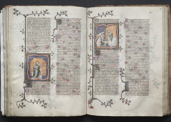 The Gotha Missal: Fol. 83r, Corpus Domini, c. 1375. Creator: Master of the Boqueteaux (French); Workshop, and.