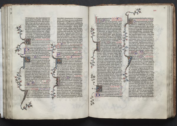 The Gotha Missal: Fol. 86r, Text, c. 1375. Creator: Master of the Boqueteaux (French); Workshop, and.