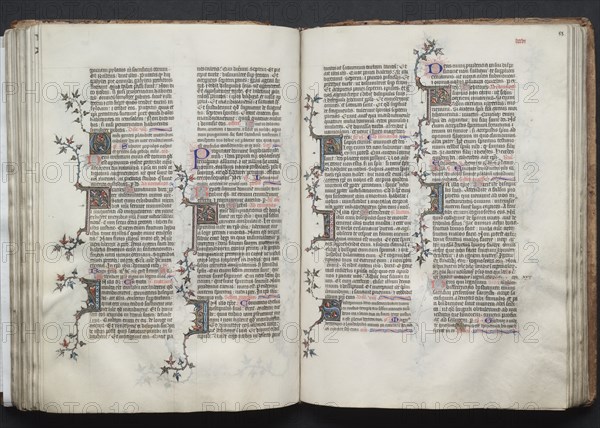 The Gotha Missal: Fol. 88r, Text, c. 1375. Creator: Master of the Boqueteaux (French); Workshop, and.