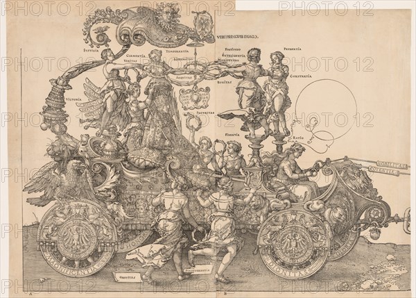 The Great Triumphal Car of Emperor Maximilian, 1523. Creator: Albrecht Dürer (German, 1471-1528).