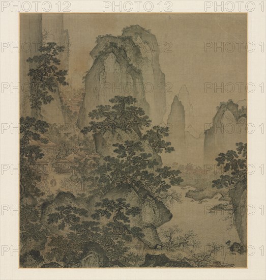 The Haven of the Peach-Blossom Spring, mid-1400s. Creator: Shi Rui (Chinese, c. 1400-c. 1470), attributed to.