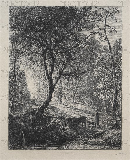 The Herdsman's Cottage, 1850. Creator: Samuel Palmer (British, 1805-1881).