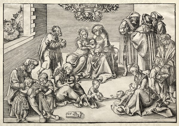 The Holy Family and Kindred. Creator: Lucas Cranach (German, 1472-1553).