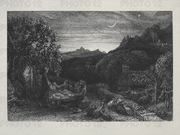 The Homeward Star, 1883. Creator: Samuel Palmer (British, 1805-1881).