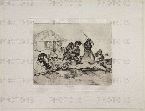 The Horrors of War: Rabble. Creator: Francisco de Goya (Spanish, 1746-1828).