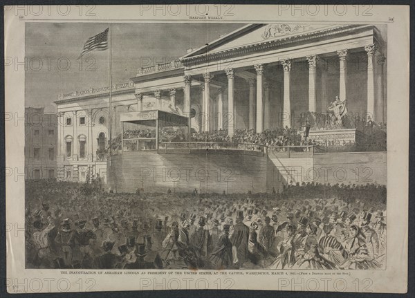 The Inauguration of Abraham Lincoln as President of the United States?, March 4, 1861, 1861. Creator: Winslow Homer (American, 1836-1910).