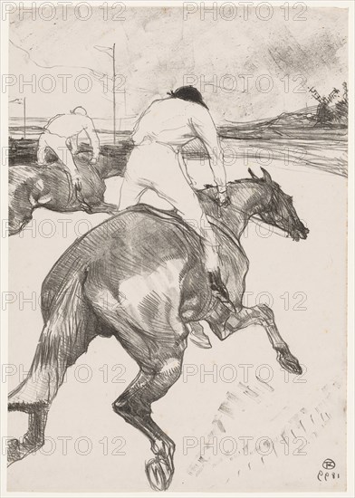 The Jockey, 1899. Creator: Henri de Toulouse-Lautrec (French, 1864-1901).